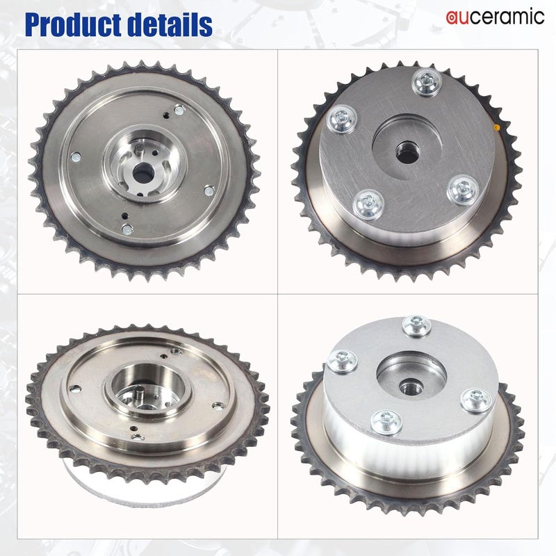 AUCERAMIC 243502E200 243502E201 Single Timing Camshaft Gear Fit 2014-2020 for Hyundai Elantra Coupe GT Sonata Tucson for KIA Forte KOUP Forte5 Optima Soul Rondo 2.0L CVVT Intake Sprocket (1pc) - Image 5